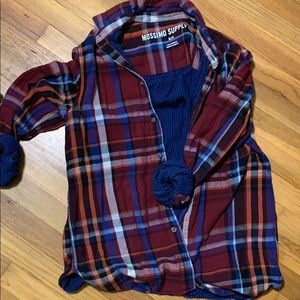 Mossimo Supply Co. plaid button up flannel
